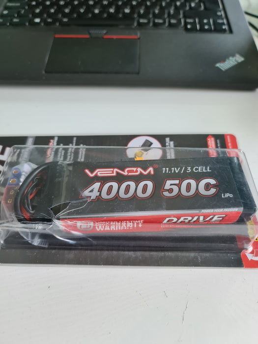 Venom 3S 11.1V 4000mAh 50C LiPo Battery Pack