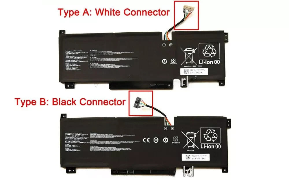 Laptop Battery for MSI Katana GF66 11UD 12UG 12UX GF76 11UE 12UD 53.5Wh BTY-M492