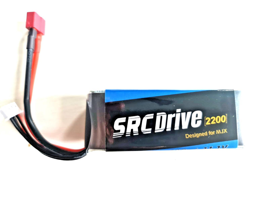 SRCDRIVE Short 3S Lipo Battery 11.1V 2200mAh T Plug Deans 50C for Car Boat UK
