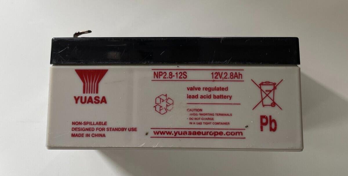 Yuasa NP2.8-12S VRLA Battery 12V 2.8Ah Used