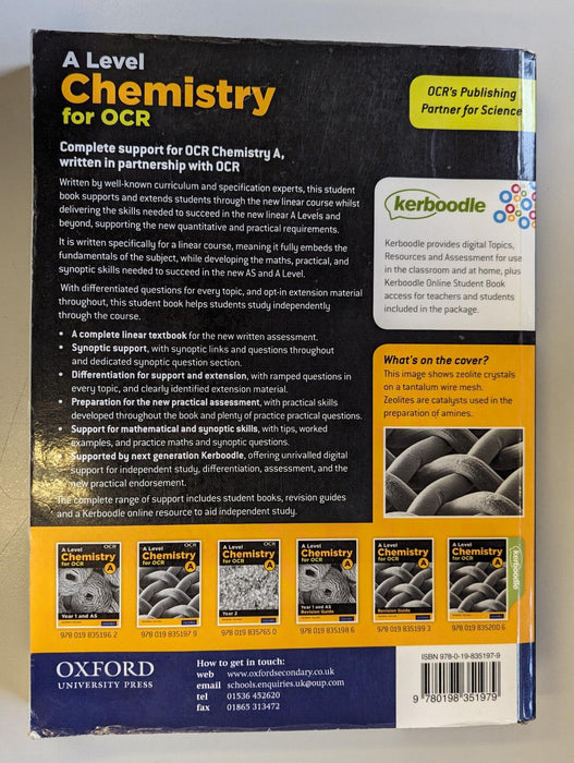 A Level Chemistry  for OCR A  Revision Guide