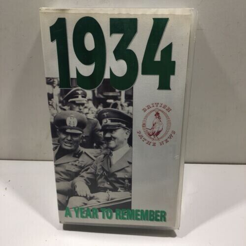 1934 a Year to Remember VHS Video tape