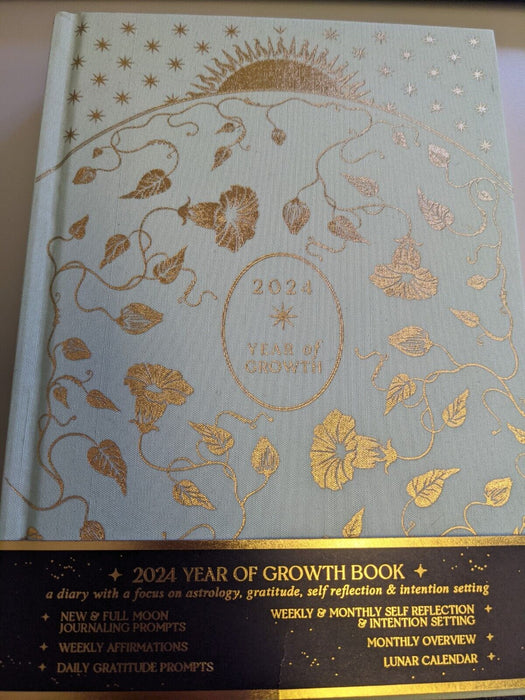 2024 A Year of Growth Book, personal goals diary