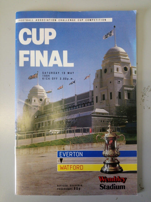 Everton vs Watford 1984 FA Cup Final Programme 19/5/1984