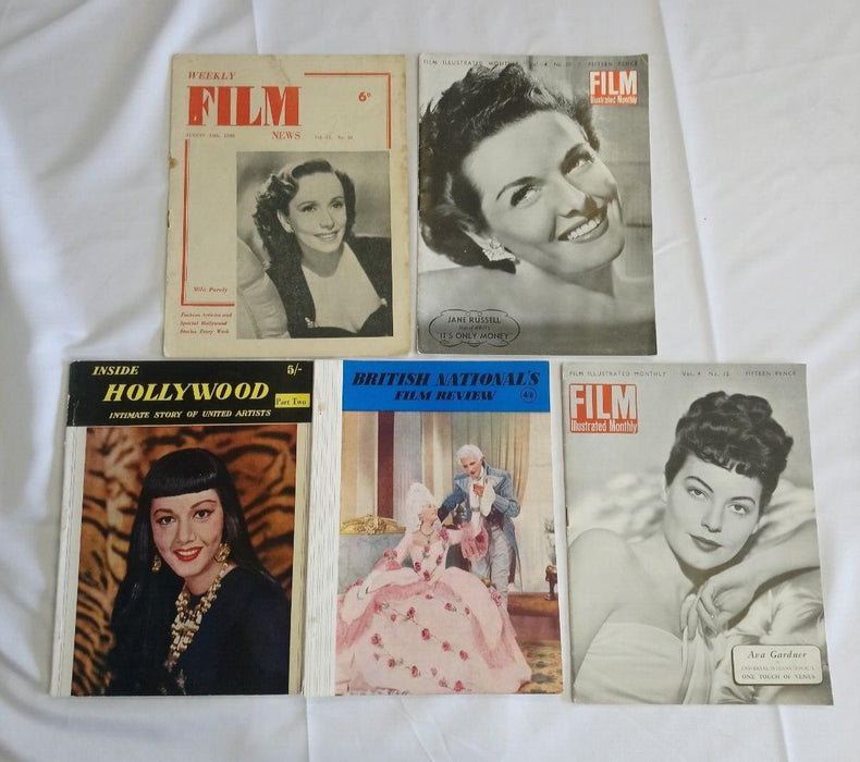 Mixture of 5 different film industry related magazines