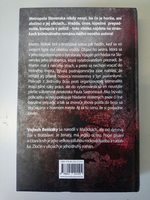 Zlo Cin V Uliciach (Slovak Book) by Vojtech Beniczky