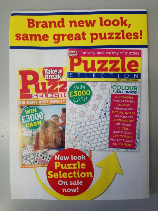 Take A Break Codebreakers Collection Puzzle Book Magazine #11 October 22