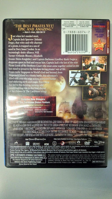 Pirates of the Caribbean - At World's End DVD