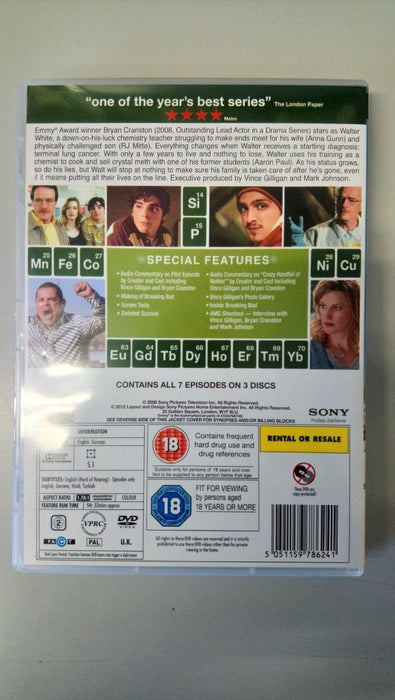 Breaking Bad Complete First Season DVD