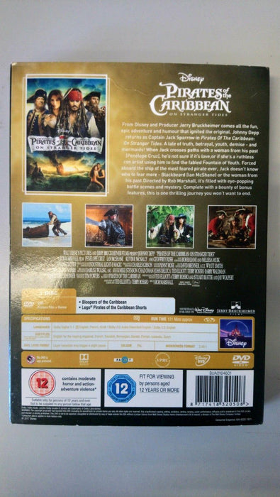 Pirates of the Caribbean - On Stranger Tides DVD