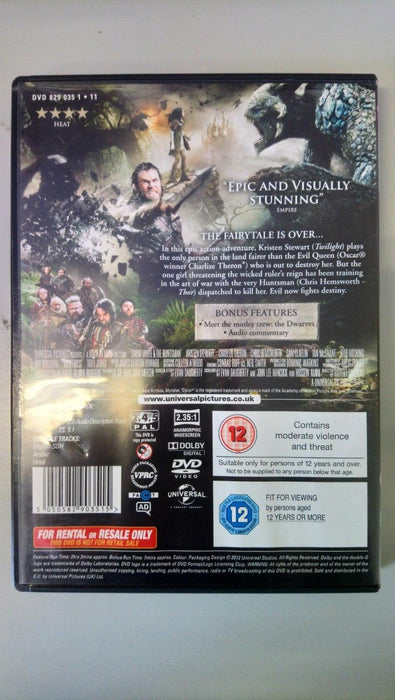 Snow White & The Huntsman DVD