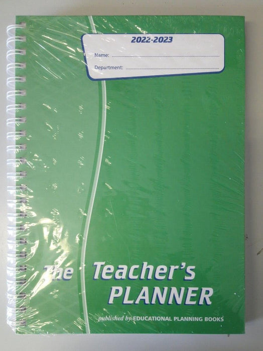 A4 Teachers Planner Green 2022-2023 SEALED