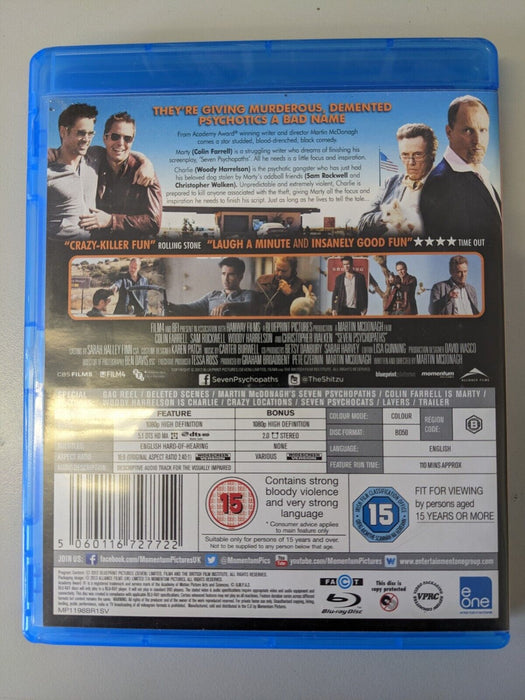 Seven Psychopaths Blu-ray