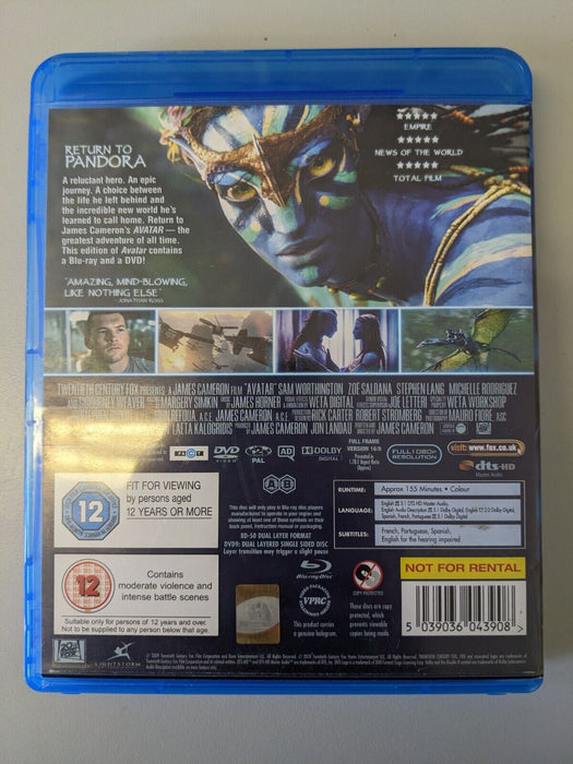 James Cameron's Avatar Blu-ray and DVD