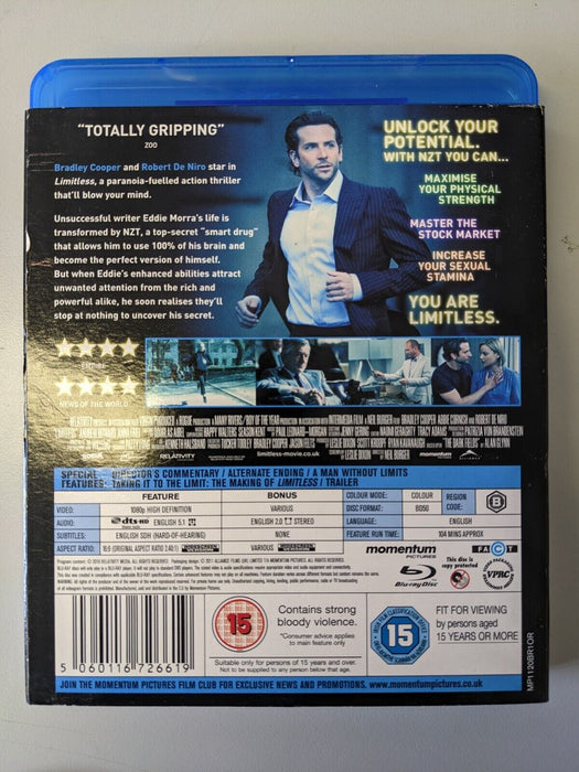 Limitless Blu-ray