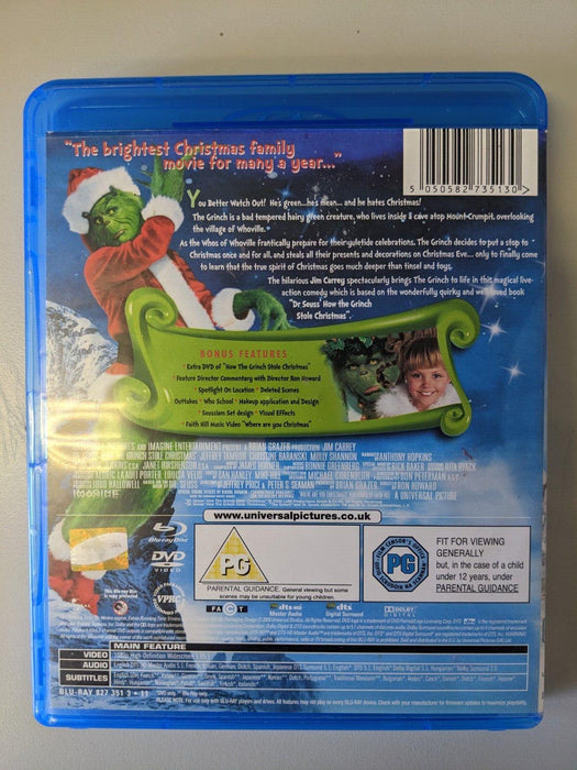 The Grinch Who Stole Christmas Blu-ray and DVD Edition