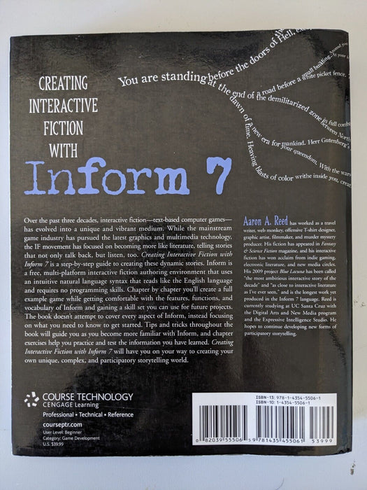 Creating Interactive Fiction with Inform 7 by Aaron A. Reed