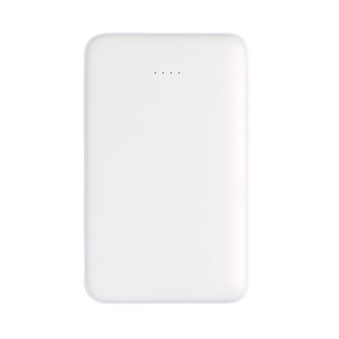 5000 mAh Pocket Powerbank with integrated cables,white