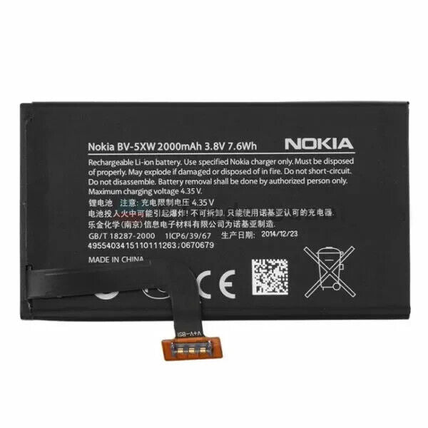 Genuine Nokia Lumia 1020 Battery - BV-5XW