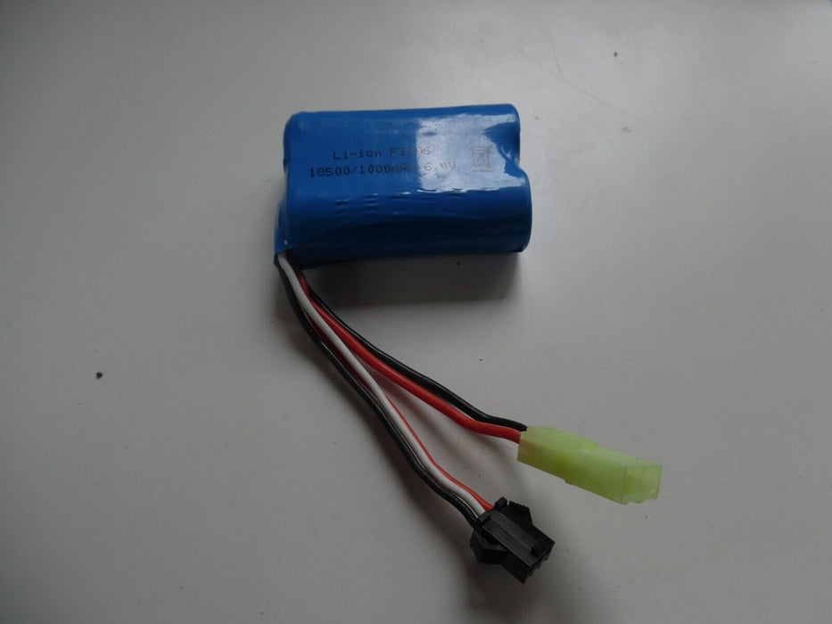 18500 1000mAh 6.4V SM-3P li-ion RC Car Toys