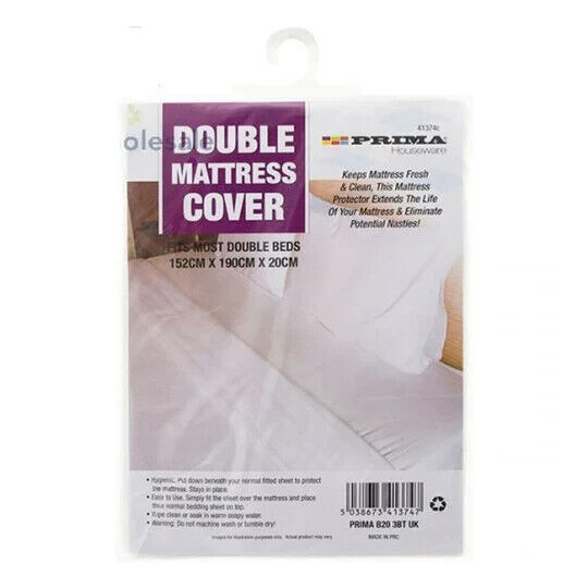 Prima Double Mattress Cover 152cm X 190cm X 20cm