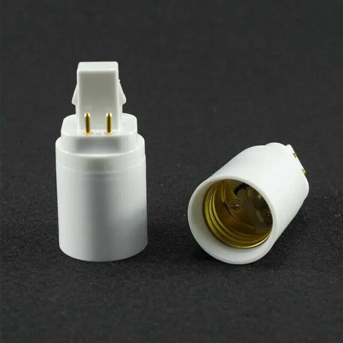 G24q 4 Pin 15mm To E27 E26 Screw Light LED Bulb·Lamp Hold Adapter New Fast