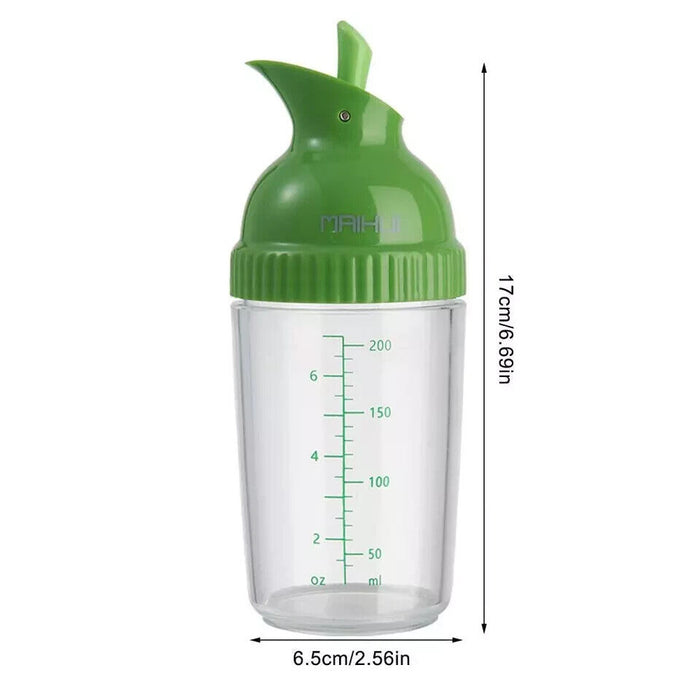 200ml Salad Dressing Shaker Cup Universal Manual Sauces Mixer Kitchen Gadget A6