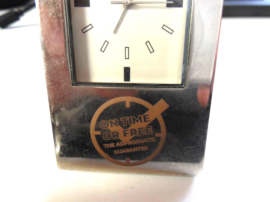 3" Desk Clock Silver