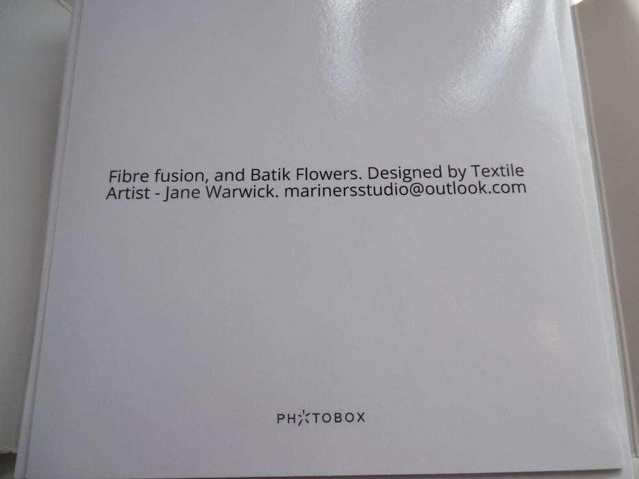 fibre fusion, and batik flowers, jane warwick designed blank cards 6" pack of 10