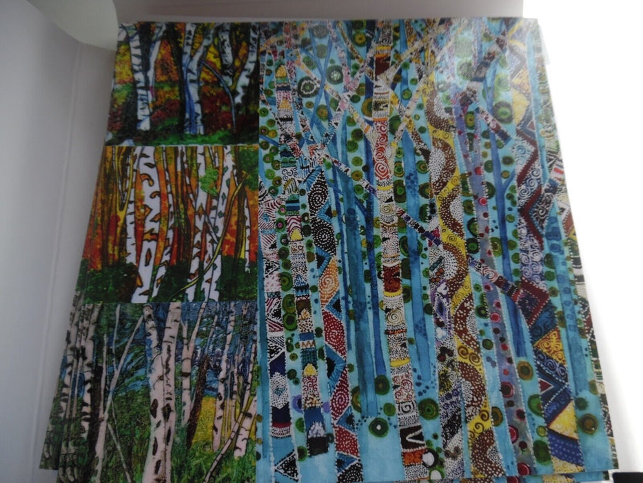 silver birches batiks " Blank greeting cards by Jane Warwick