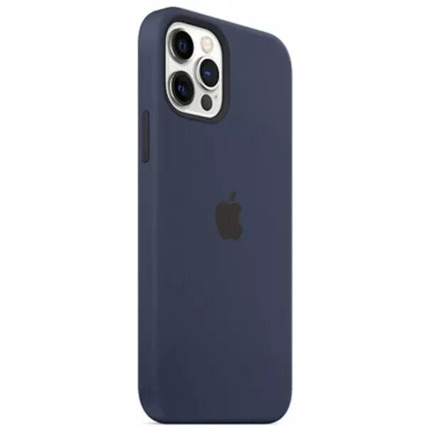 Official Apple Silicone Case Cover w/ MagSafe for iPhone 12 Pro Max - Deep Navy