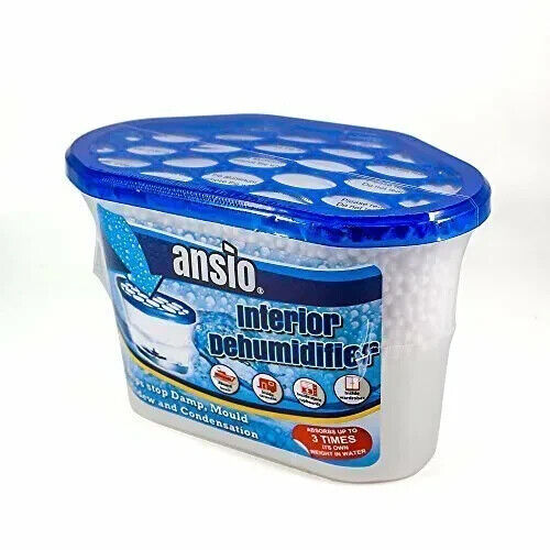 3 x ANSIO 500ml Dehumidifier for Damp, Condensation Remover Moisture Absorber