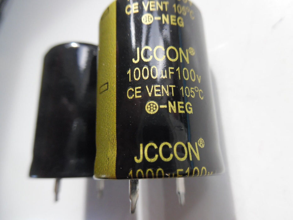 jccon 1000uf100v capacitors x 2 ce vent 105 degree