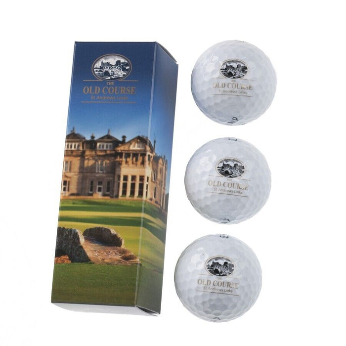 The Old Course - St. Andrews Links 3 x Callaway Golf Balls NEW