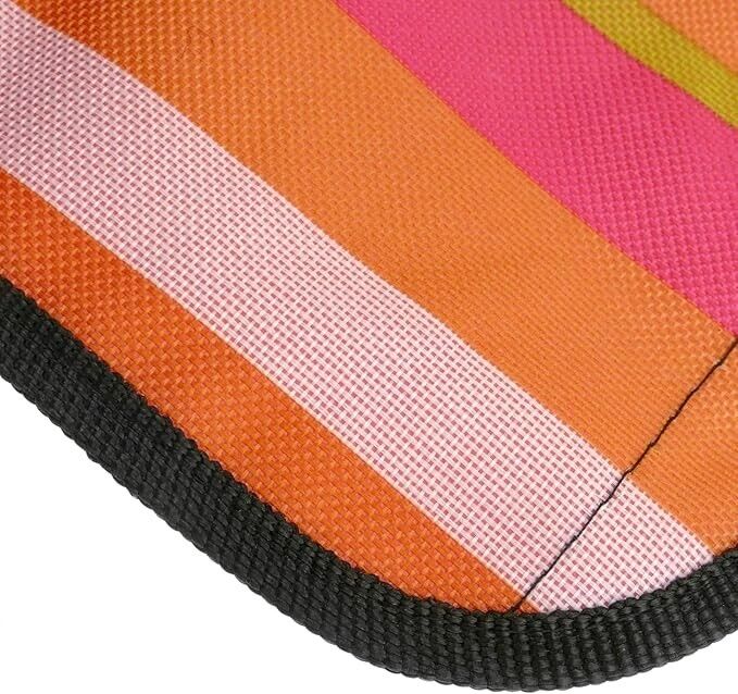 PrimeMatik - Picnic blanket 150 x 130 cm multicolored wide stripes