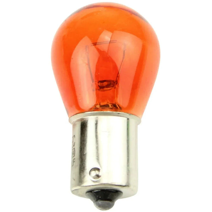 10 x 581 12V PY21W Amber Orange Indicator Car Bulbs BAU15S Off Set Pins