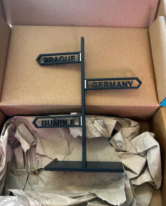 Cowfield Design Copper Sign Model Germany, Prague and Bumble