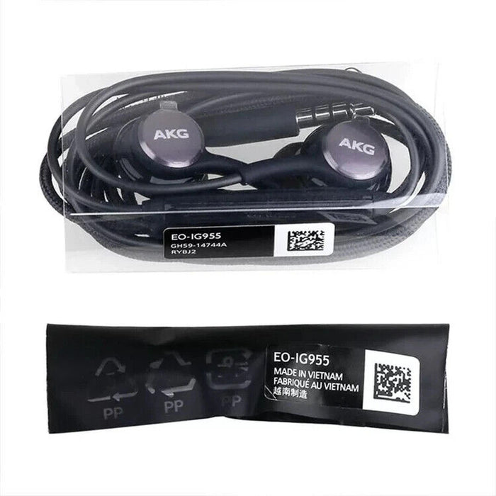 Samsung AKG EO-IG955 Black and Purple Ear Phones With Extra Tips