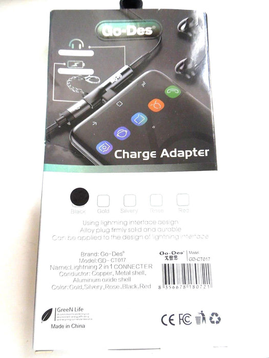 USB-C Adapter t Charging and Music Listening 2-in-1 Converter CD-CT017