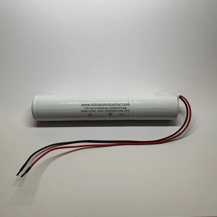 Rickbery 4Cell 4.8V Nicd 4.0Ah D Stick With Wire 250Mm