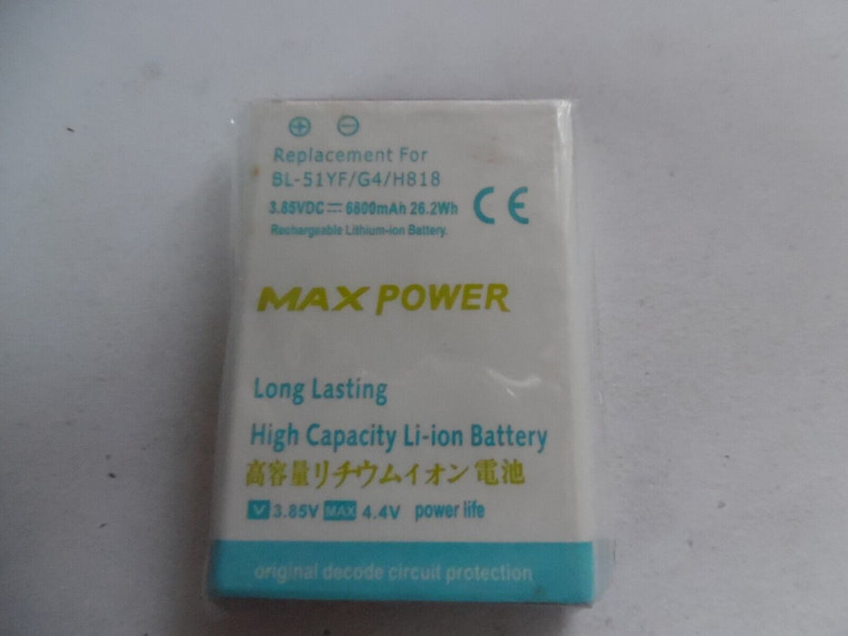 BL-51YF ReplacementBattery for LG G4 H815 Capacity 6800mAh