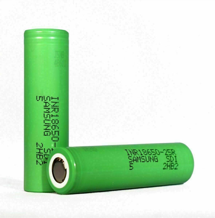 Samsung 25R INR 2500mah Battery Rechargeable Battery Flat Top For Vaping Mods