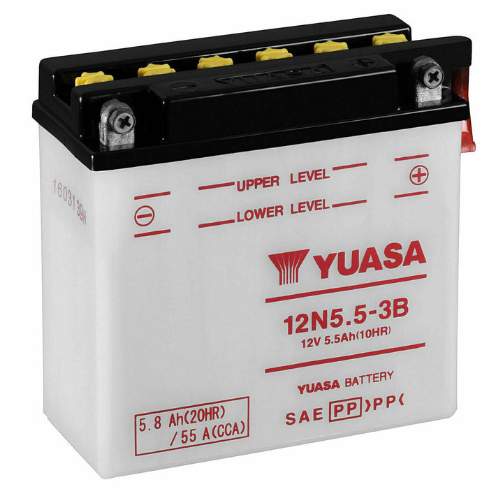 Genuine Yuasa 12N5.5-3B 12V Motorbike Motorcycle Battery DRY CHARGED