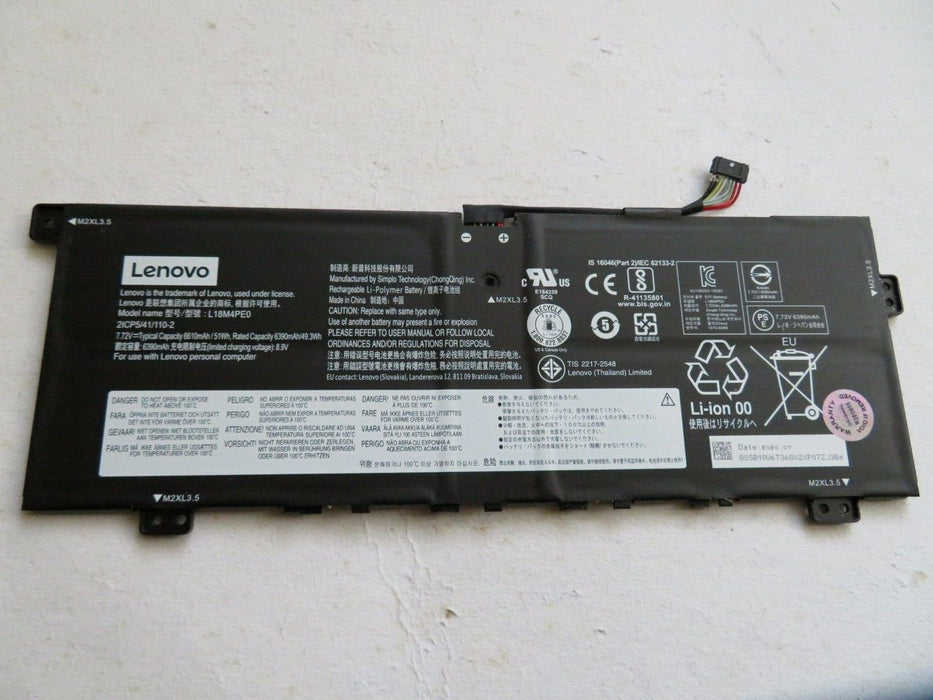 Genuine Lenovo Yoga C740-14 Battery L18M4PE0 2ICP5/41/110-2 7.72V
