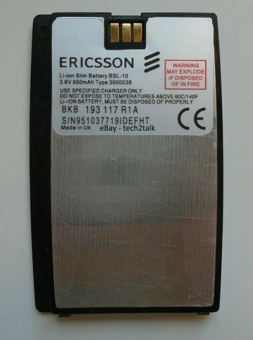 New Ericsson BSL-10 Battery For T28 T29 T39 R320 R520 Replaces BSL-11 BUS-10