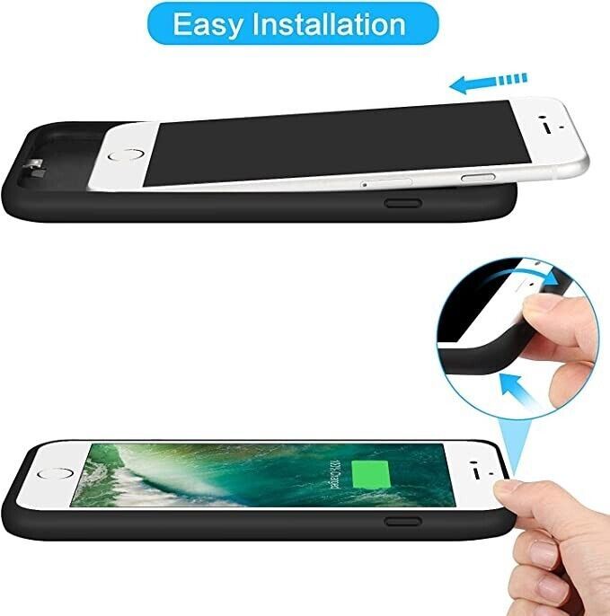 IPhone 6/6S 2800mAh Battery Power Case - Black- New