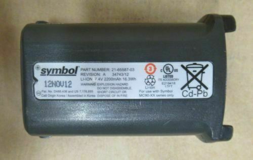 Symbol 82-111734-01 7.4V/17.76Wh Li-Ion Rechargeable Battery for MC9000 Series