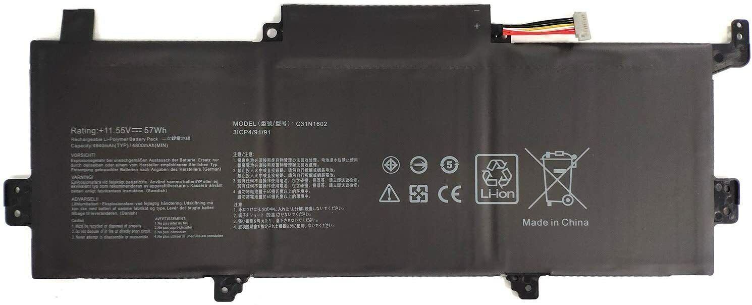 C31N1602 Laptop Battery for Asus Zenbook UX330 UX330UA UX330U 3ICP4/91/91