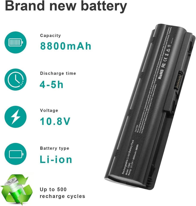 Battery for HP Compaq Presario CQ57 CQ58 CQ56 CQ42 CQ62 CQ43 CQ72 Laptop 8800mAh