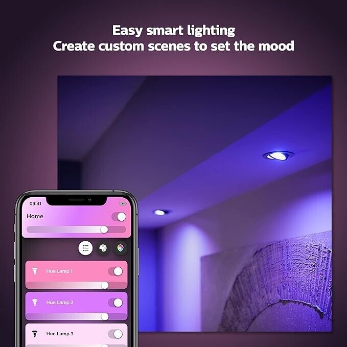 Philips Hue White & Colour Smart Home Light [GU10 Spot] 350